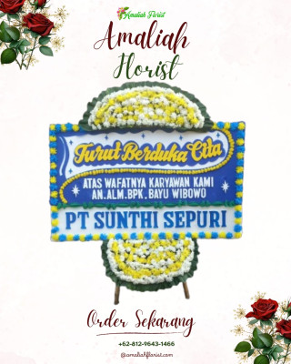 Papan Bunga Duka di Okaba
